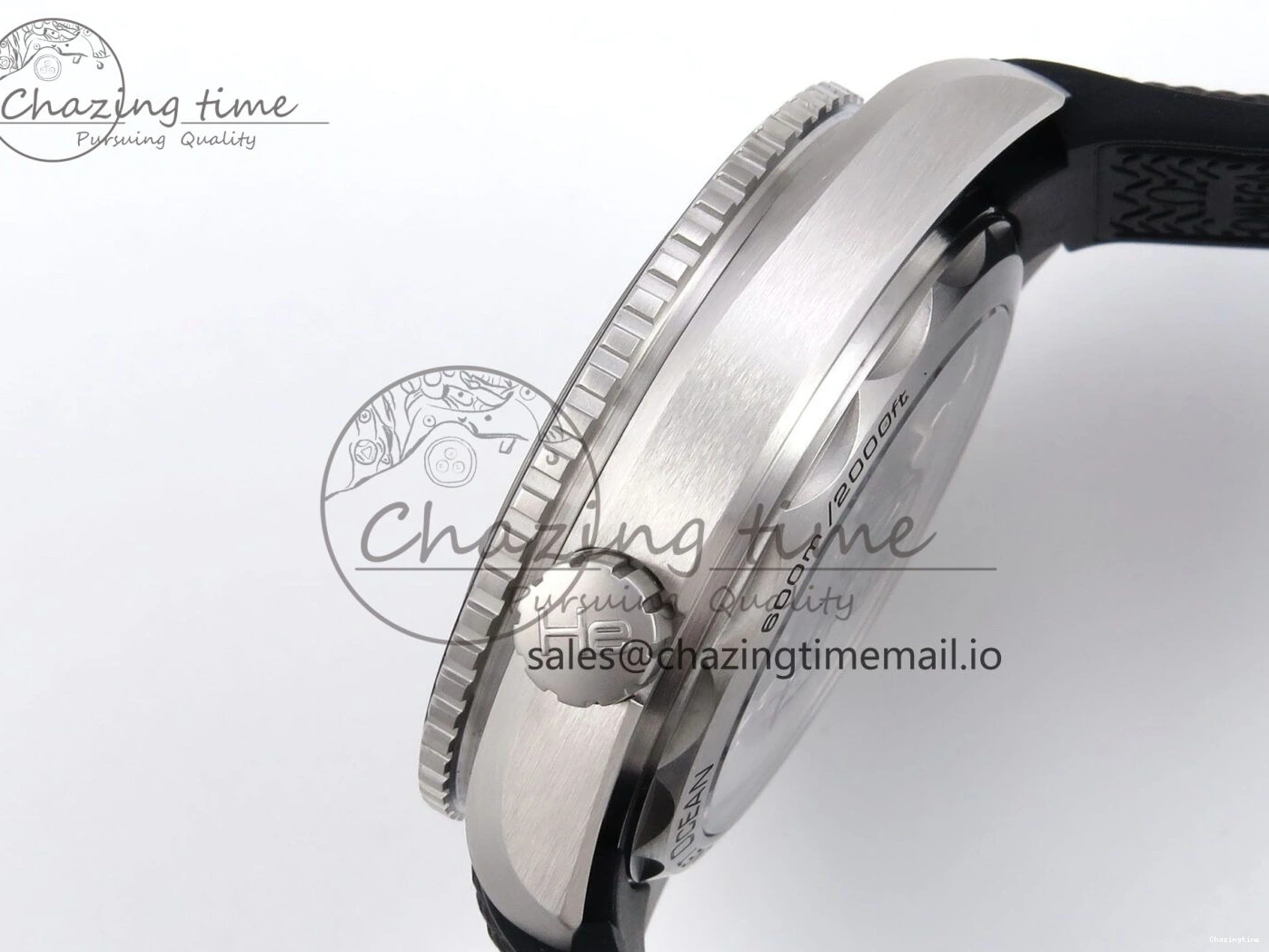 0522 AllSeason Planet Ocean 43.5mm SS VSF 1:1 Best Edition Gray Bezel Gray Dial on Black Rubber Strap A8900 Super Clone 7712